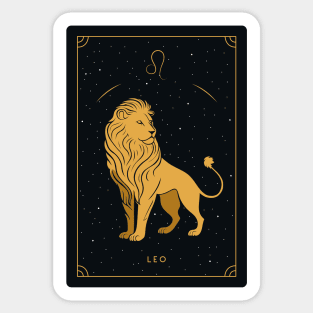 Leo Tarot card Sticker